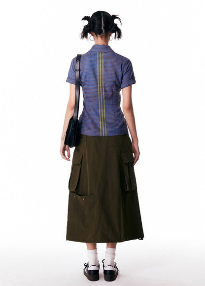 Academic Snap - Tie Blouse - paper.bruise