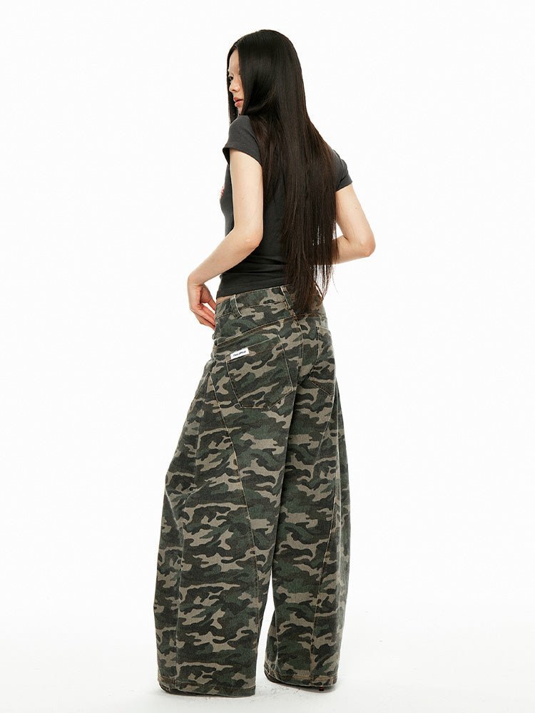 Camo Blade - Cut Cargo Pants - paper.bruise
