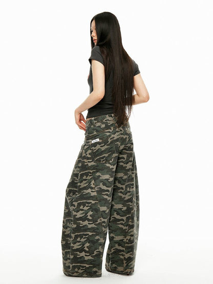 Camo Blade - Cut Cargo Pants - paper.bruise