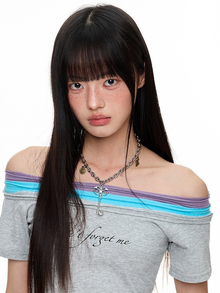 Rhinestone Shoulder Spark Tee - paper.bruise