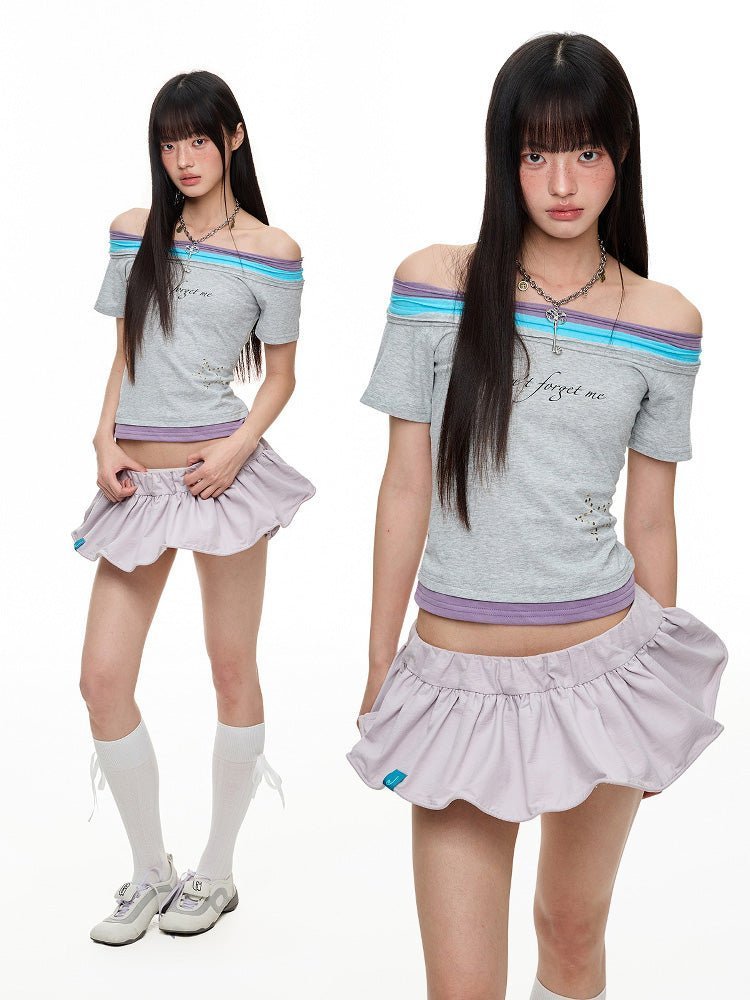 Rhinestone Shoulder Spark Tee - paper.bruise