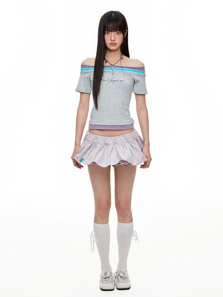 Rhinestone Shoulder Spark Tee - paper.bruise